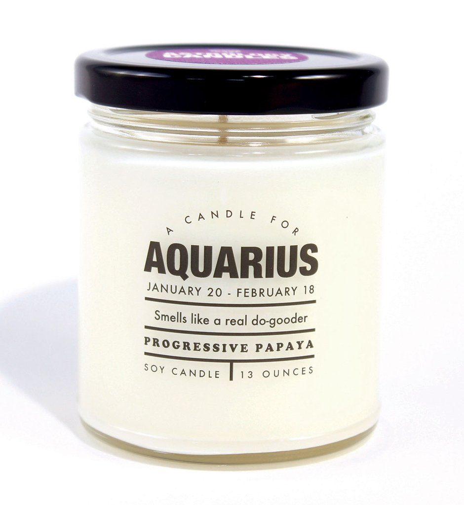 WHISKEY RIVER CO - Astrology Candles Eight3Five Inc Aquarius 