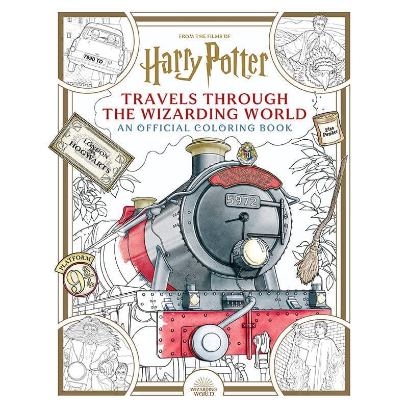 Harry Potter: Travels Through the Wizarding World Coloring Insight Editions 
