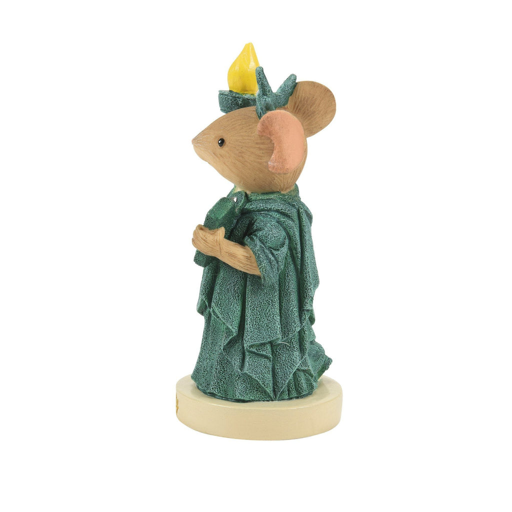 TAILS WITH HEART Statue Of Liberty Mouse Collectible Enesco 