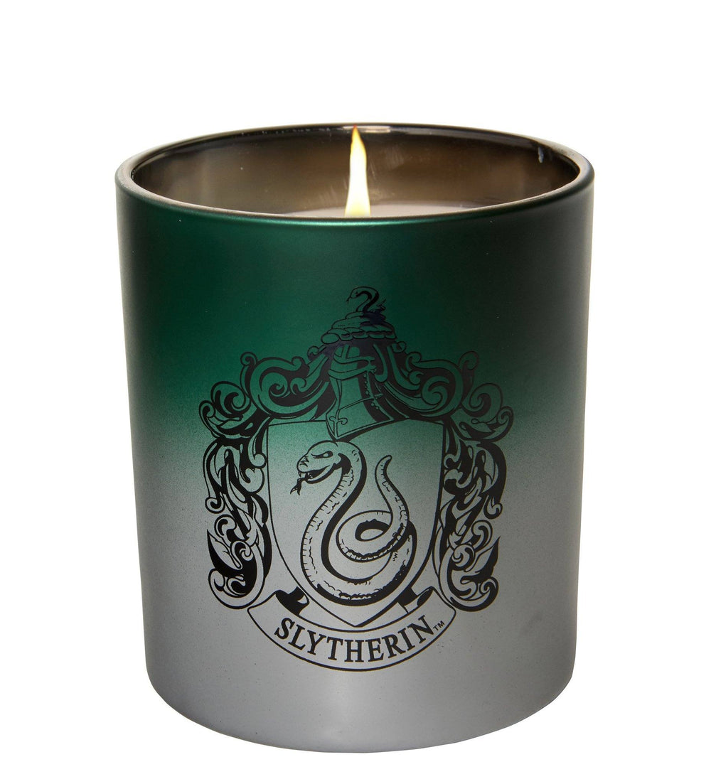 HARRY POTTER - Slytherin Glass Candle Candle Insight Editions 