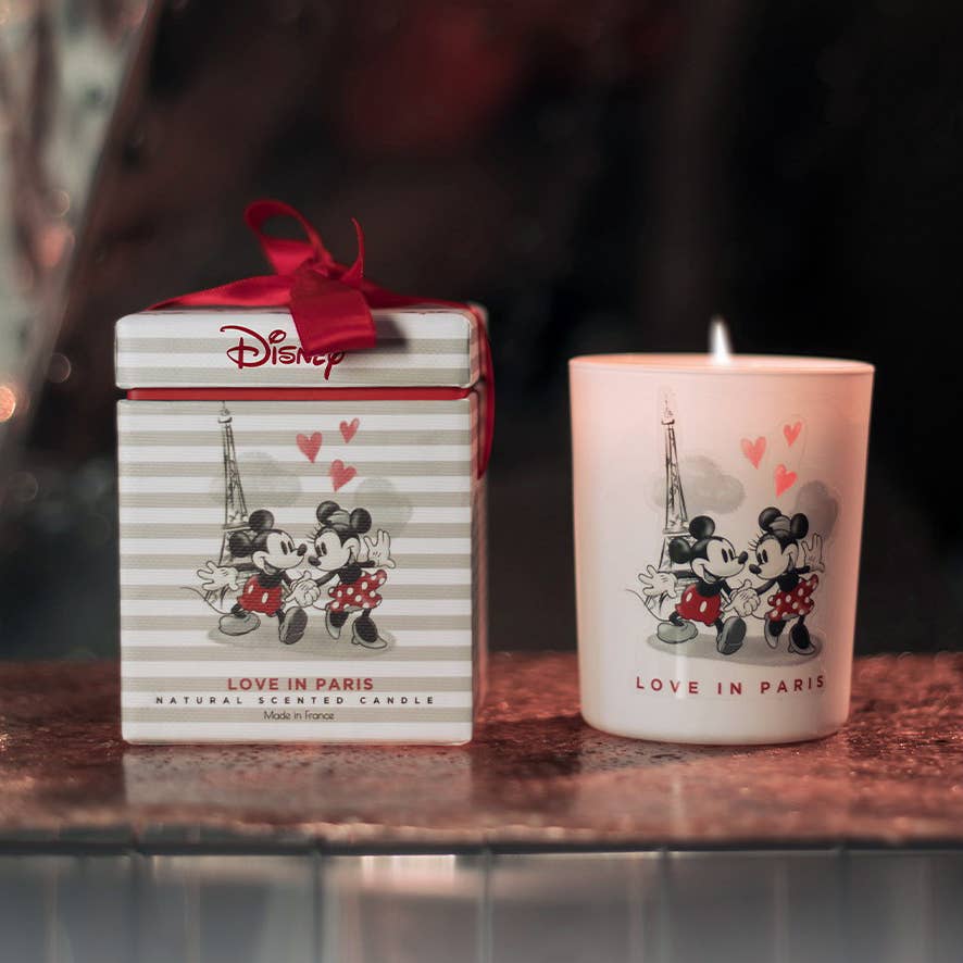 Maison Francal - Bougie parfumée naturelle Disney Mickey&Minnie Love in Paris Candles Maison Francal 