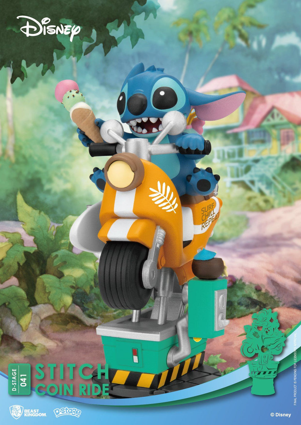 BEAST KINGDOM D-Stage Stitch Coin Ride Collectible Ultra Tokyo Connection 