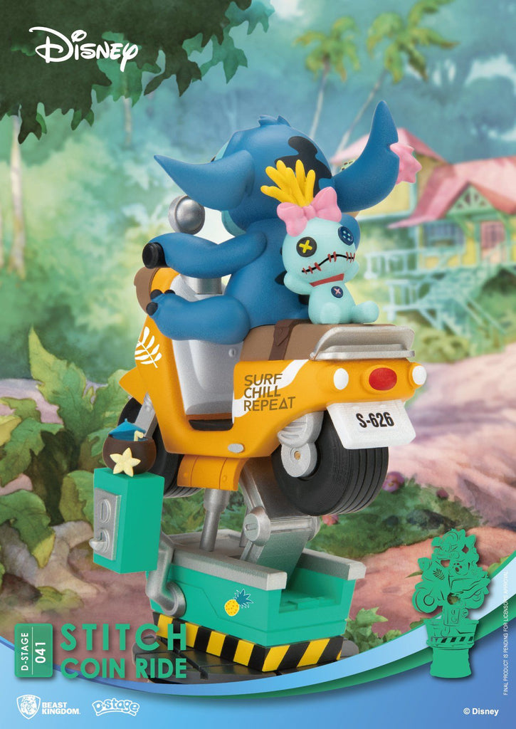 BEAST KINGDOM D-Stage Stitch Coin Ride Collectible Ultra Tokyo Connection 