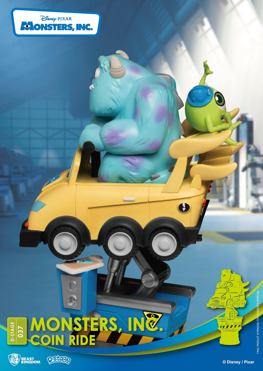 BEAST KINGDOM D-Stage Monsters Inc Coin Ride Collectible Ultra Tokyo Connection 
