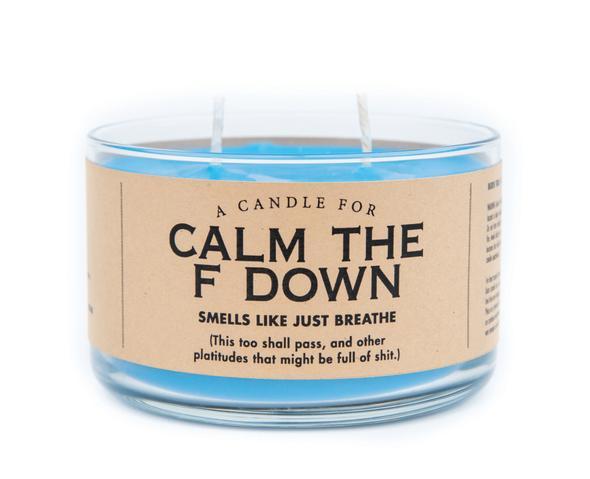 WHISKEY RIVER SOAP CO - Calm The F Down Duo Candle Whiskey River Soap Co Candle 