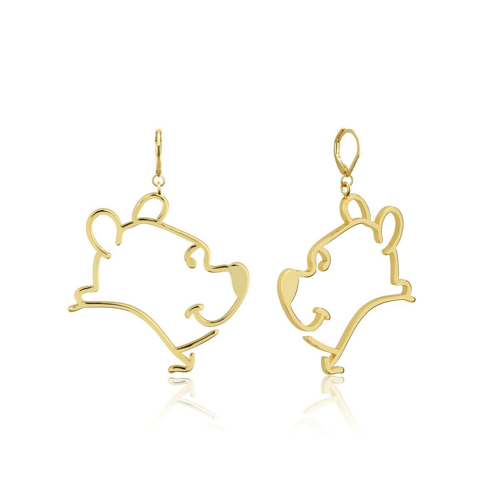 COUTURE KINGDOM - Disney Winnie The Pooh Outline Drop Earrings Earrings Couture Kingdom 