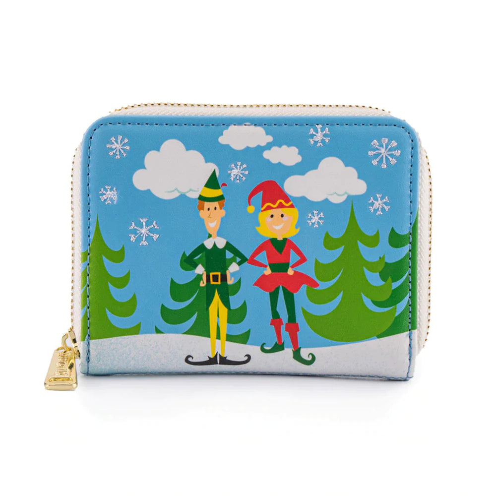 LOUNGEFLY Elf Buddy & Friends Zip Around Wallet Backpacks Loungefly 