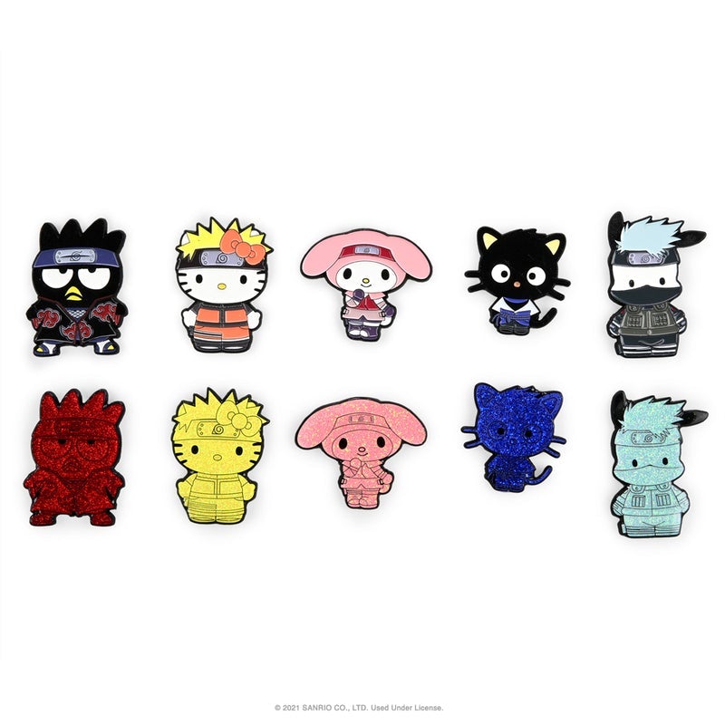KIDROBOT x Naruto x Hello Kitty Enamel Pin Blind Box Brooches & Lapel Pins Kidrobot 
