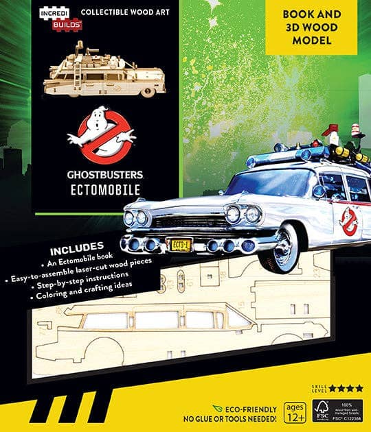IncrediBuilds: Ghostbusters: Ectomobile Book and 3D Wood Model Insight Editions 