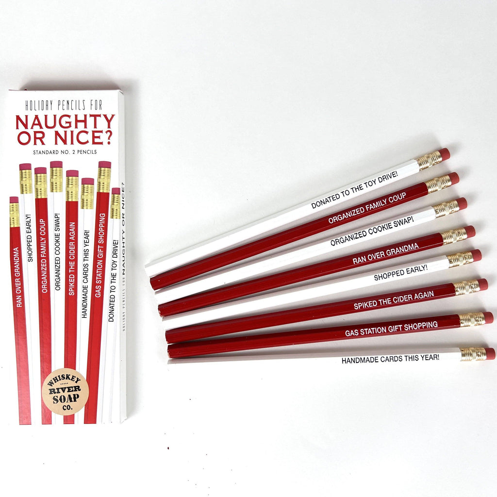 WHISKEY RIVER SOAP CO - Naughty Or Nice Pencil Set Whiskey River Soap Co 